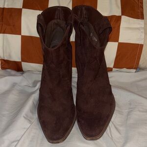Chinese Laundry Brown Suede Ankle Boots